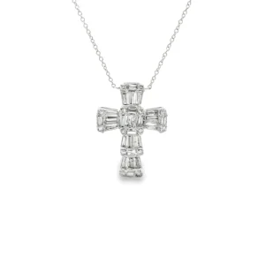 Diamond Cross Pendant Necklace
