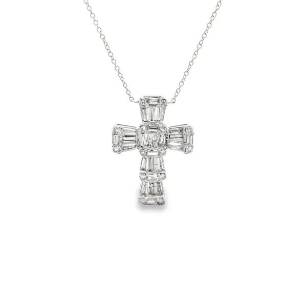 Diamond Cross Pendant Necklace