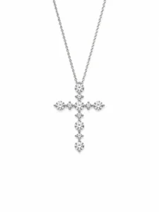 Diamond Cross Pendant Necklace