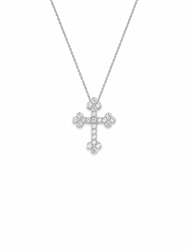 Diamond Cross Pendant Necklace