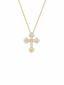 Diamond Cross Pendant Necklace