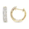 Baguette Diamond Hoop Earrings