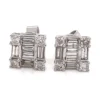 Baguette Diamond Stud Earrings