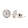 Halo Diamond Stud Earrings
