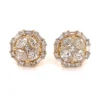 Diamond Cluster Stud Earrings