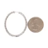 Emerald Diamond Hoop Earrings