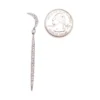Crescent Diamond Dangle Earrings