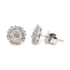 Cluster Diamond Stud Earrings
