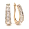 Baguette Diamond Huggie Earrings