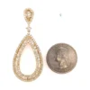Teardrop Diamond Dangle Earrings