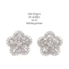 Flower Diamond Stud Earrings