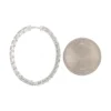 Emerald Diamond Hoop Earrings