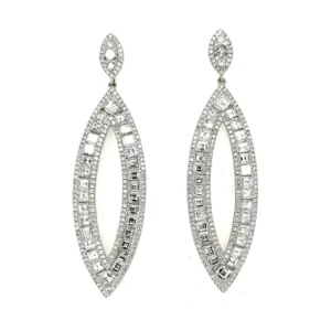 Marquise Diamond Dangle Earrings