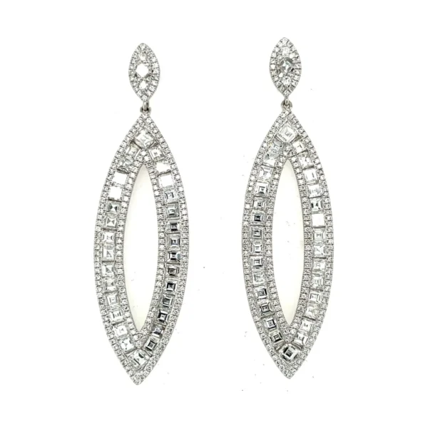 Marquise Diamond Dangle Earrings