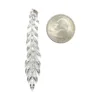 Feather Diamond Dangle Earrings