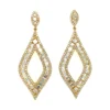 Diamond Openwork Dangle Earrings