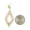 Diamond Openwork Dangle Earrings