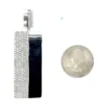 Diamond Rectangular Dangle Earrings