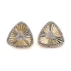 Triangle Diamond Stud Earrings