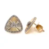 Triangle Diamond Stud Earrings