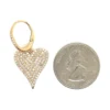 Diamond Heart Dangle Earrings
