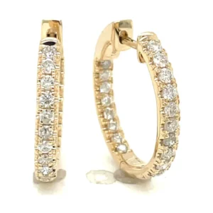 Diamond Hoop Earrings