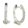Diamond Huggie Hoop Earrings