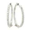 Diamond Hoop Earrings