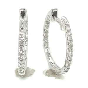 Diamond Hoop Earrings