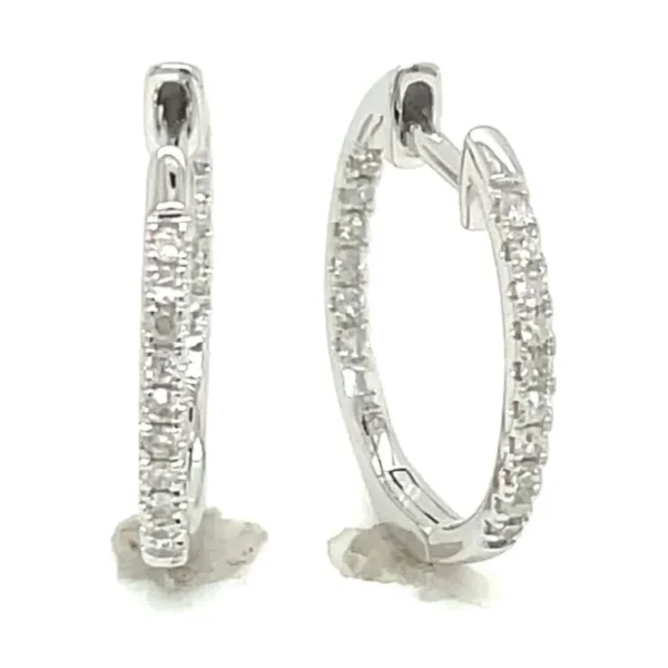 Diamond Hoop Earrings