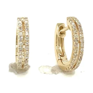 Double Row Diamond Huggies