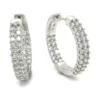 Diamond Pavé Hoop Earrings