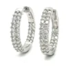Diamond Pavé Hoop Earrings