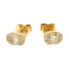 Oval Diamond Stud Earrings