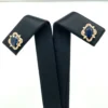 Oval Sapphire Halo Earrings