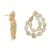 Baguette Diamond Teardrop Earrings