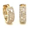 Baguette Diamond Huggie Earrings