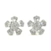 Floral Diamond Stud Earrings