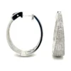 Pavé Diamond Hoop Earrings