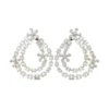 Diamond Teardrop Dangle Earrings