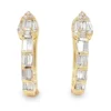 Baguette Diamond Hoop Earrings