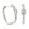 Baguette Diamond Hoop Earrings