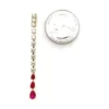 Ruby Diamond Drop Earrings