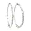 Diamond Inside-Out Hoop Earrings