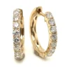 Diamond Hoop Earrings