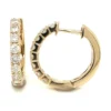 Diamond Hoop Earrings