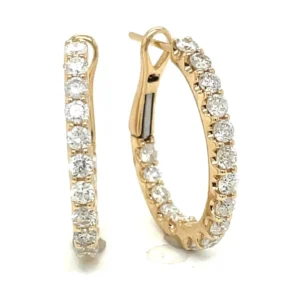 Diamond Hoop Earrings