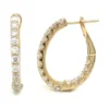 Diamond Hoop Earrings