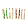 Enamel Diamond Hoop Earrings