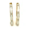 Enamel Diamond Hoop Earrings
